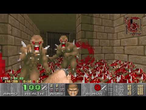 Doom 2 Chillax Map05 UV Max [TAS] in 12:19 (Also Reality)