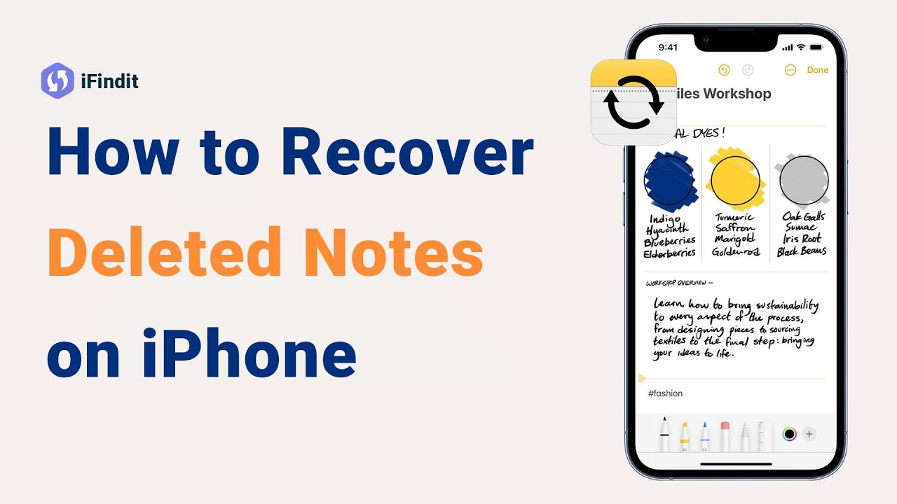 How to Recover Deleted Notes on iPhone YouTube video