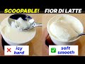 Homemade Ice Cream Freeze Too Hard Try This SOFT Fior Di Latte Gelato