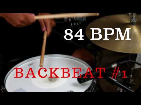 Backbeat Drum Groove #1 - 84 BPM