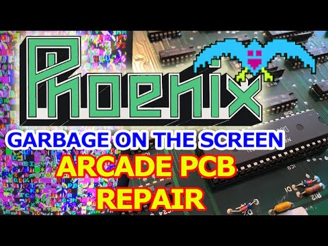 Phoenix Arcade PCB Lot Repair - Part 1 - Troubleshooting with schematics and logic probe