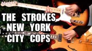[Live version] New York City Cops - The Strokes ( Guitar Tab Tutorial &amp; Cover )