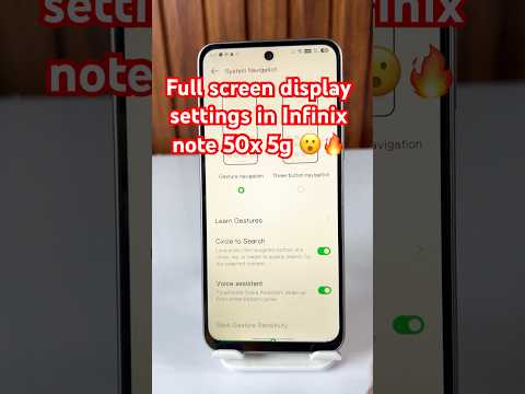 Full screen display setting in Infinix note 50x 5g #infinixnote50x #budgetphone #superphone #fastest