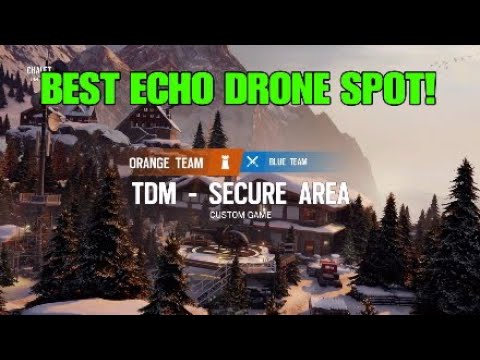 THE BEST ECHO DRONE SPOT ON CHALET! - Console Diamond - Rainbow Six Siege
