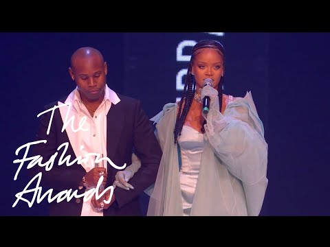 Rihanna wins Urban Luxe Award for Fenty | The Fashion Awards 2019