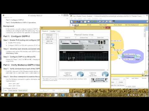 CCNA 3 Packet Tracer Activity 6.2.3.7 solution