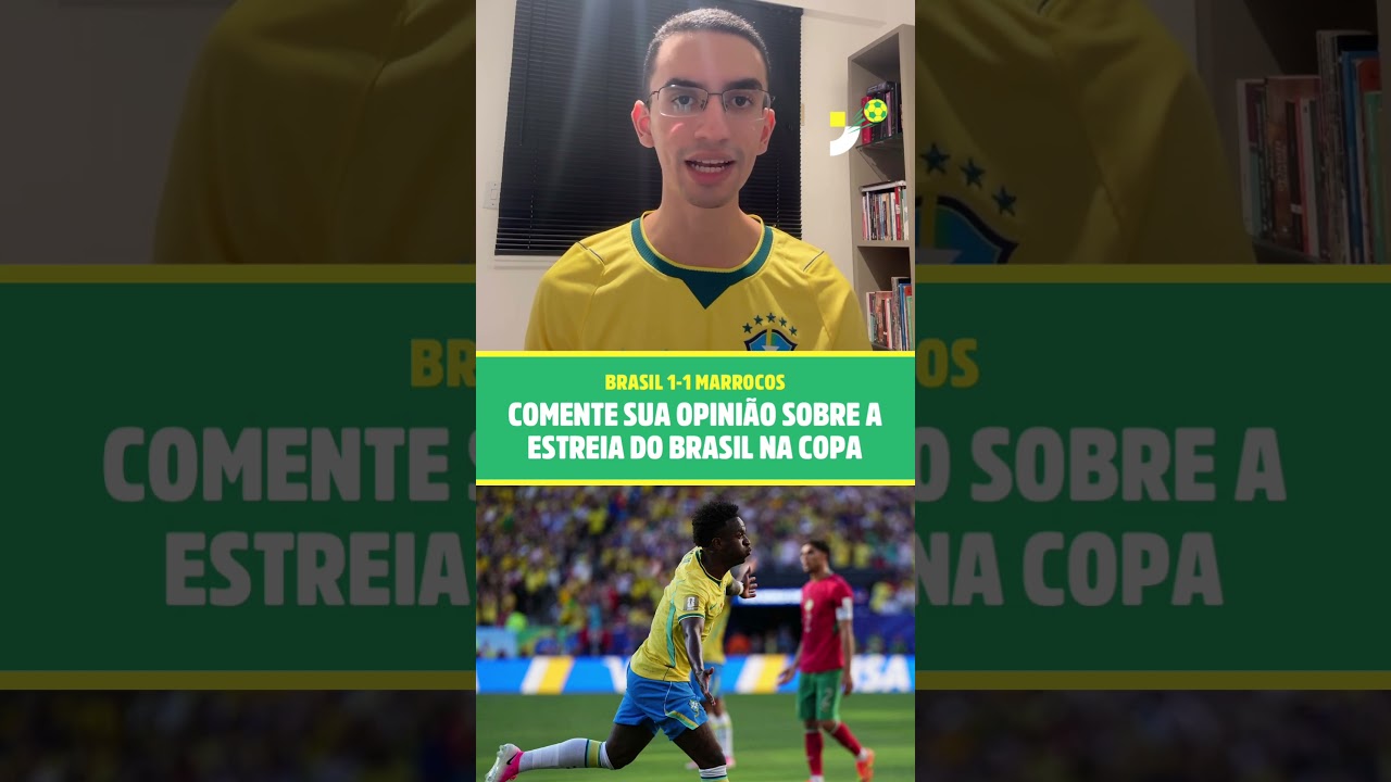 Imagem da notícia Brasil começa nervoso e só empata com Marrocos na estreia na Copa do Mundo; veja análise