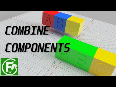 Fusion 360 - Combine Components (Basic Tutorial)