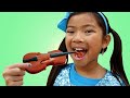 Emma Pretend Play Chocolate Challenge | Real or Fake Chocolate Candy Food Toys