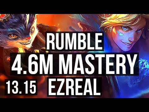 RUMBLE vs EZREAL (MID) | 4.6M mastery, 2000+ games, 11/1/2, Legendary | EUW Grandmaster | 13.15