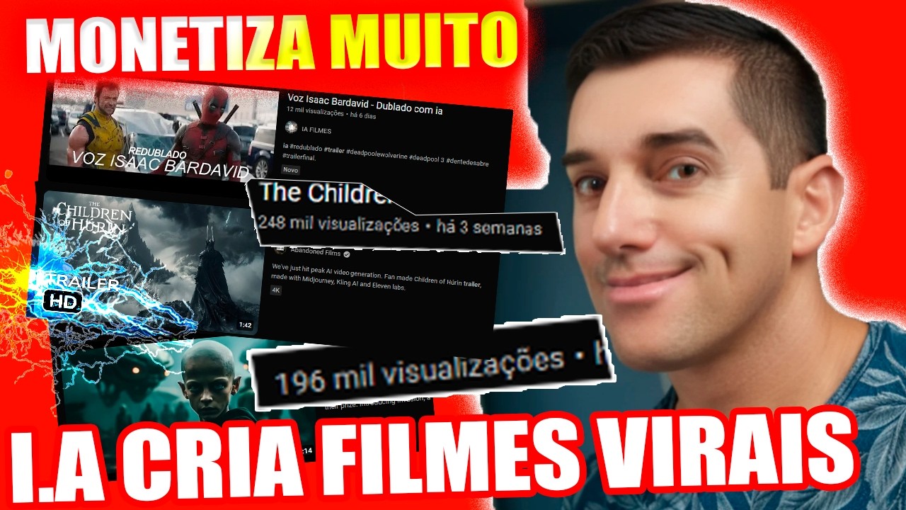 Esta I.A Vai fazer você ter MAIS VIEWS que FILMES da MARV3L ela CRIA Vídeos INCRÍVEIS GRATUITAMENTE
