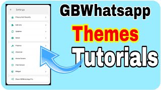 GBWhatsapp Themes Full Explained 🔥 GB WhatsApp new update Tutorials