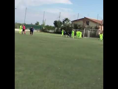 Pietro Famiano punizione in US Marcianise-Edilmer Cardito 4-1 15-09-18