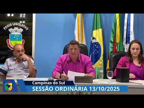 SESSÃO DA CAMARA DE VEREADORES DE CAMPINAS DO SUL - 13/10/2025