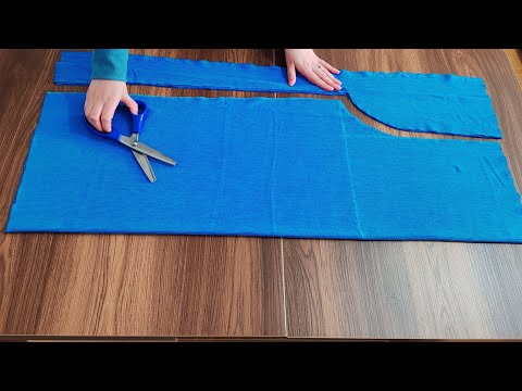 🧵💙 Very Practical Trouser Cutting and Sewing | 100% Profitable Business with Less Fabric ✔💯