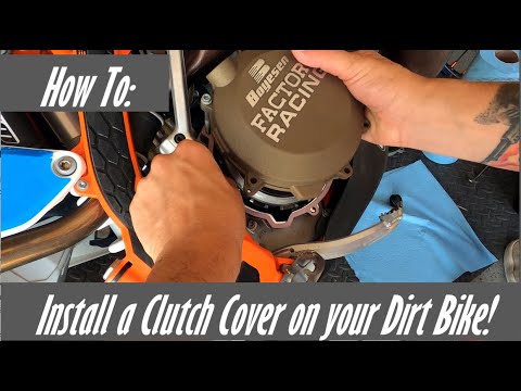 How To Install a Clutch Cover on your Dirt Bike!