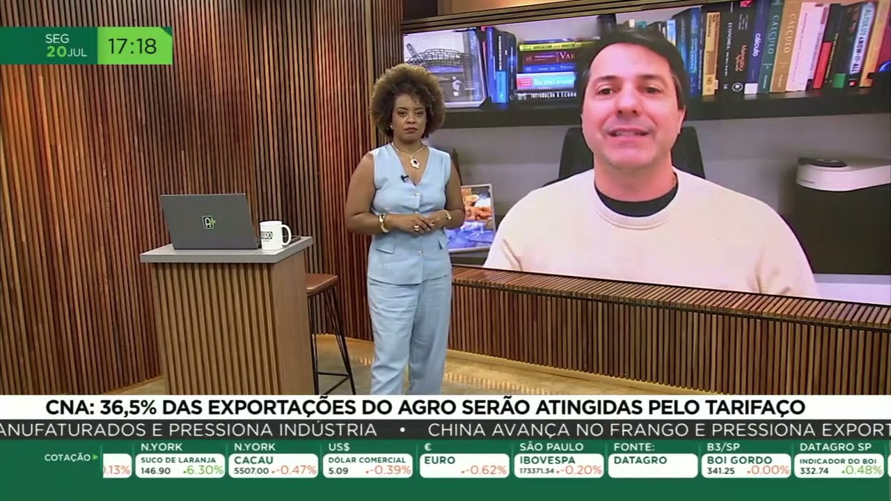 CNA: 36,5% das exportações do agro serão atingidas pelo tarifaço