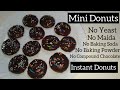 Mini Donuts Recipe | Chocolate Donuts | Without Yeast | Instant Donuts #pritiscookingkitchen #donuts