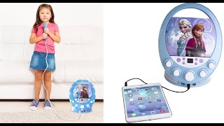 Frozen 66227 Disney Disco Party CD+G Karaoke with Light - The Best Portable Karaoke Player For Kids