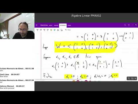 Álgebra Linear - Aula 26