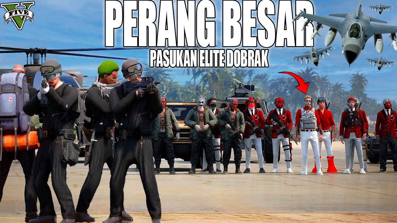 MISI EPIC !! KEDATANGAN PASUKAN ELITE DOBRAK KE PULAU CAYO !! KEKALAHAN  PERTAMA !! GTA 5 ROLEPLAY Thumbnail