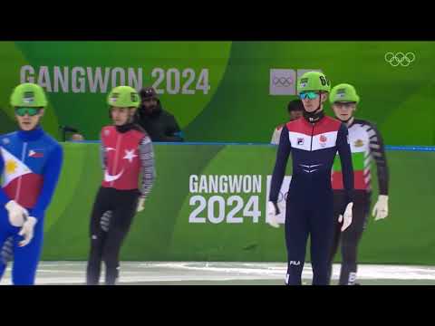 🇵🇭 Peter Groseclose | Heat 5 | Men's 500m | Short Track Speed Skating | 2024 Winter Youth Olympics