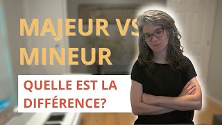 La différence entre majeur et mineur