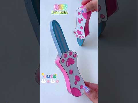 DIY Fake knife for prank 🤣 #shorts #tonniartandcraft #art #love #craft #diy #youtubeshorts