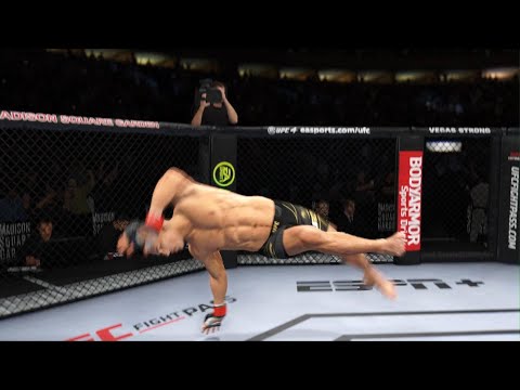 fastest knock out win , max out punch power ufc 4
