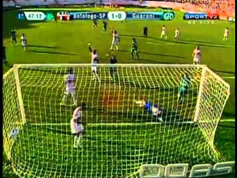 Os gols de Botafogo/SP 2 x 1 Guarani | Paulistão 2012