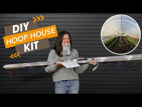 Bootstrap Farmer 12' Wide DIY Hoop House greenhouse assembly video