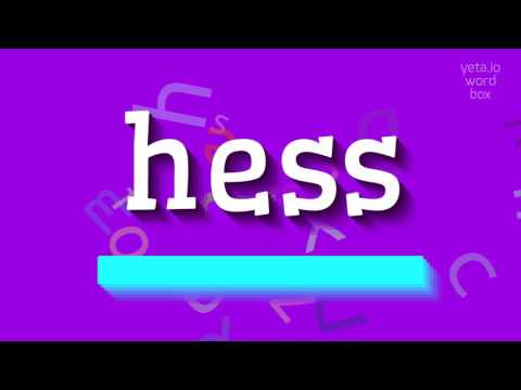 HOW TO SAY HESS? #hess