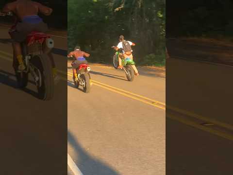 Kx 250 vs Crf 450‼️ #crf450x #kx250f #bikelife #streetracing #dirtbike