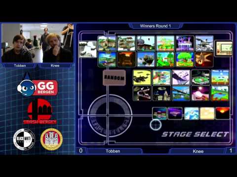 GG Bergen Melee XI - Winners R2 - Tobben (Marth) vs Knee (Fox, Cpt Falcon, Sheik)