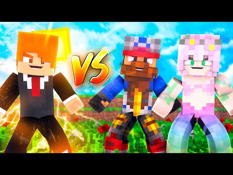 FOLAGOR vs NIA and FRIGO in MINECRAFT