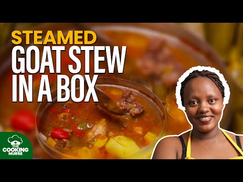 Traditional Ugandan Goat in a Box: Slow-Cooked over Matooke for Ultimate Flavor