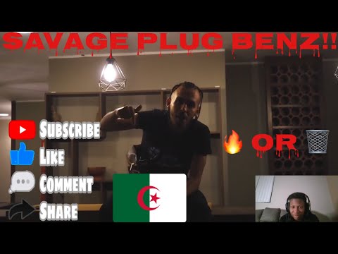 Algerian Rap Reaction Savage Plug - BENZ [OFFICIAL MUSIC VIDEO] | LMERicoTv Reaction