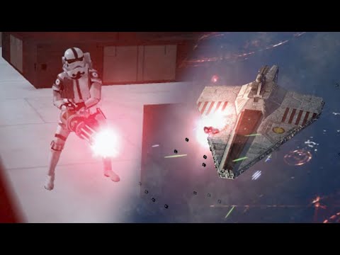 Republic Hardliners vs Galactic Empire - Epic Cinematic Battle In Empire at War & Men of War