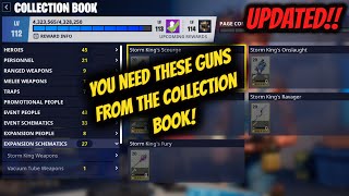 The BEST GUNS From The Collection Book UPDATED!! (2023) | Fortnite STW Guide |