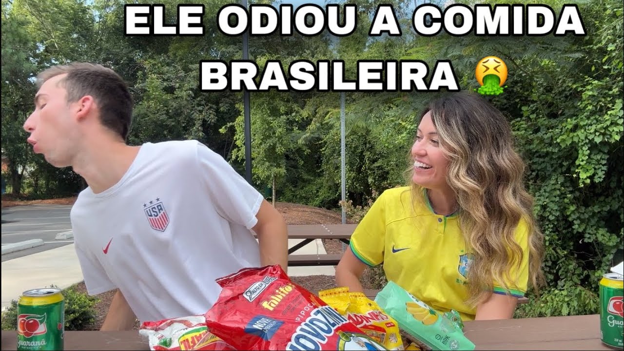 ELE ODIOU A COMIDA BRASILEIRA 😂🤮🤢