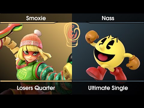 Salamender's Cup #1 Losers Quarter - Smoxie (Min Min) Vs. Nass (Pac-Man) SSBU Ultimate Tournament