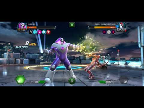 8.1.6 Scytalis Boss with Ultron, Nimrod, HB (Armor Tech path) - Marvel Contest of Champions