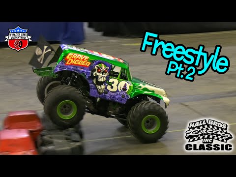 MASSIVE Field of RC Monster Trucks - Freestyle Pt.2 - 2022 Hall Bros. Racing Classic - Trigger King
