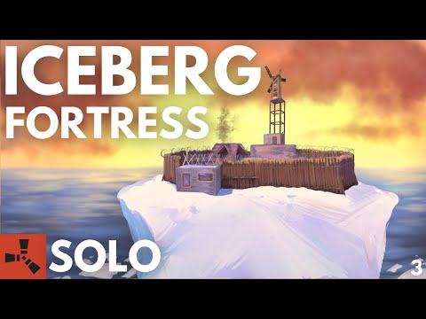 I built an ICEBERG FORTRESS as a SOLO on the hardest server in Rust - Rust Solo