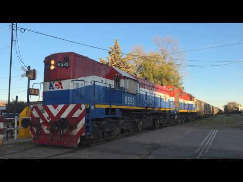 [8K] Tren cargado de NCA con destino a Rosario pasando por Marcos Juárez!!!!!!
