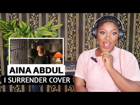 AINA ABDUL - "I SURRENDER" (Celine Dion Cover) REACTION!!!😱