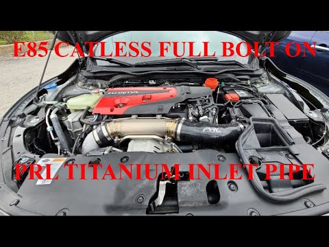 WORLDS LOUDEST TURBO SPOOL IN A TYPE R!! PRL MOTORSPORTS TITANIUM INLET PIPE INSTALL FK8