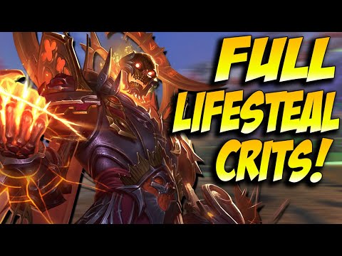 FULL LIFESTEAL OLORUN GIVES CRITS STUPID HEALING IN DUEL! - Masters Ranked Duel - SMITE