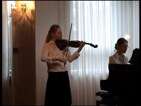 Pablo de Sarasate. Sophie playing piano and violin