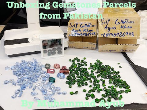 Unboxing Gemstones Parcels From Pakistan